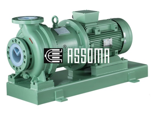 Assoma's PFA and ETFE Lined Magnetic Drive Process Pump ﻿