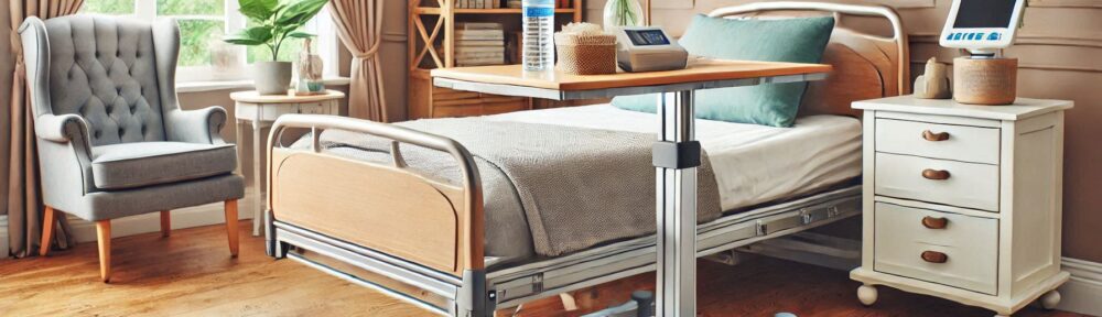 Bedside table for home long-term care