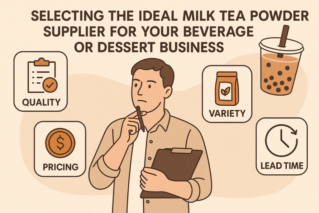 How to Choose the Ideal Milk Tea Powder Supplier for Your Beverage or Dessert Business