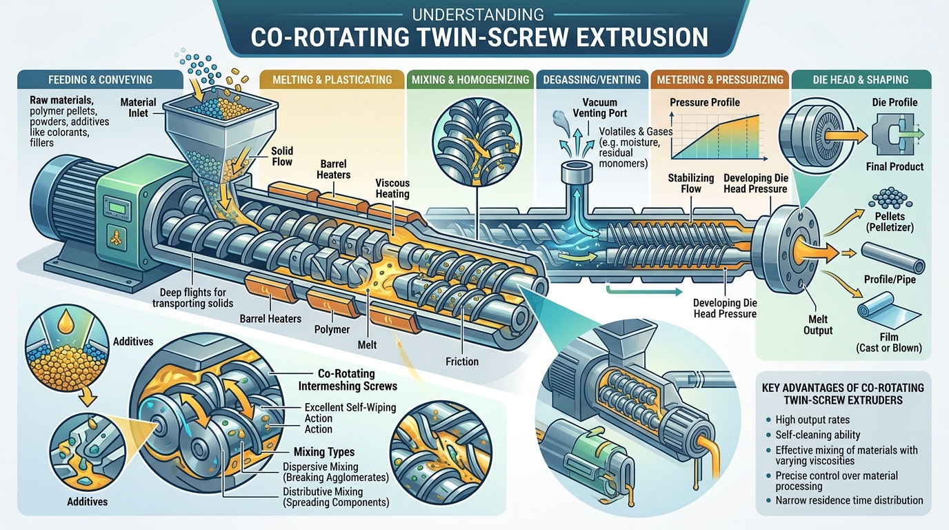 Co Rotating The Definitive Guide to Co-Rotating Twin-Screw Extrusion: Principles ...